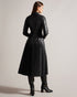 NAVAEHH-Dresses-Midi Shirt Dress With Pleated Skirt- Ted Baker Romania